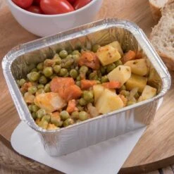 10 Barquettes Aluminium 610 Ml + Couvercles Carton -Vacances Vaisselle Magasin 10 barquettes aluminium 610 ml couvercles carton 3