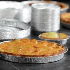 10 Moules à Tarte Aluminium 25 Cm