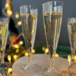 100 Flûtes Champagne 14 Cl Réutilisable Sur Pied Transparente -Vacances Vaisselle Magasin 100 flutes champagne 14 cl reutilisable transparente sur pied 2