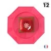 12 Assiettes Octogonales Fuchsia 17,5 Cm -Vacances Vaisselle Magasin 12 assiettes octogonales fuchsia 175cm lavables reutilisables