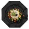 12 Assiettes Octogonales Noires 24,5 Cm 2 12 Assiettes Octogonales Noires 24,5 Cm -Vacances Vaisselle Magasin 12 assiettes octogonales noires 245cm lavables reutilisables