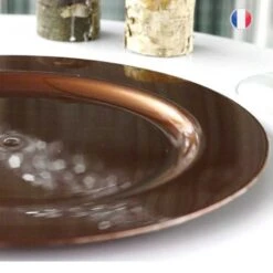 12 Assiettes Rondes Chocolat Luxe 19 Cm -Vacances Vaisselle Magasin 12 assiettes rondes chocolat 19 cm lavables reutilisables 3