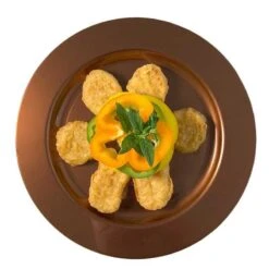 12 Assiettes Rondes Chocolat Luxe 24 Cm