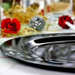 12 Assiettes Rondes Noires Luxe 19 Cm -Vacances Vaisselle Magasin 12 assiettes rondes noires 19 cm lavables reutilisables 3