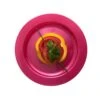 12 Assiettes Rondes Rose Magenta Luxe 19 Cm -Vacances Vaisselle Magasin 12 assiettes rondes rose magenta 19 cm lavables reutilisables