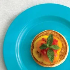 12 Assiettes Rondes Turquoise Luxe 19 Cm -Vacances Vaisselle Magasin 12 assiettes rondes turquoise 19 cm lavables reutilisables 2