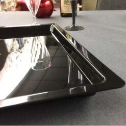 18 Plateaux Luxe Noirs 30,5 X 23,5 Cm