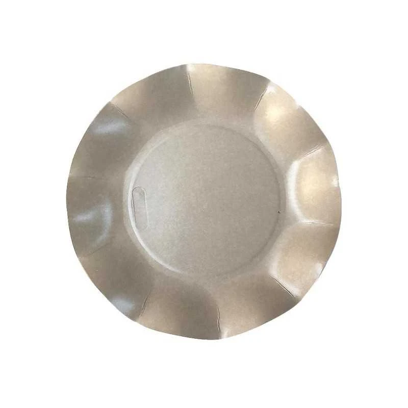 20 Assiettes Pétales 21 Cm Grises 3 20 Assiettes Pétales 21 Cm Grises