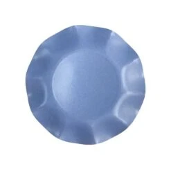 20 Assiettes Pétales 21 Cm Bleues