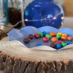 20 Assiettes Pétales 21 Cm Bleues -Vacances Vaisselle Magasin 20 assiettes bleues 21cm 100 bio et compostables 3