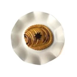 20 Assiettes Pétales 21 Cm Blanches -Vacances Vaisselle Magasin 20 assiettes petale 21cm blanches biodegradables et compostables 2