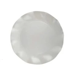 20 Assiettes Pétales 21 Cm Blanches