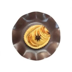 20 Assiettes Pétales 21 Cm Chocolats -Vacances Vaisselle Magasin 20 assiettes petale 21cm chocolat biodegradables et compostables 3