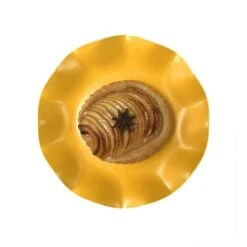 20 Assiettes Pétales 21 Cm Jaunes -Vacances Vaisselle Magasin 20 assiettes petale 21cm jaunes biodegradables et compostables 4