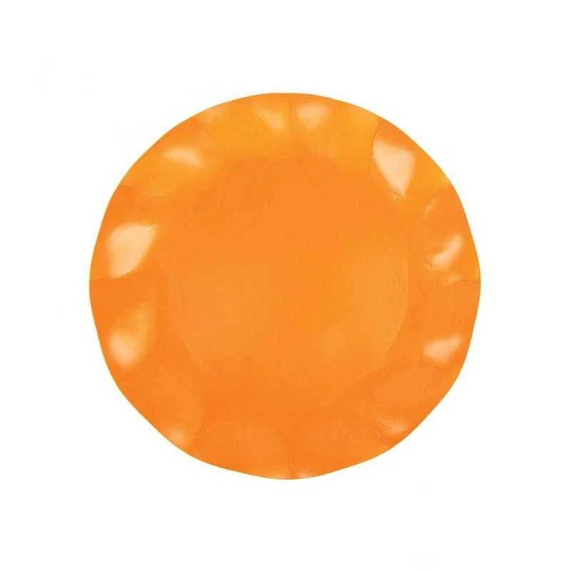 20 Assiettes Pétales 21 Cm Oranges 3 20 Assiettes Pétales 21 Cm Oranges