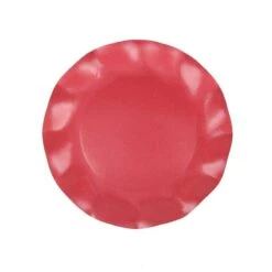 20 Assiettes Pétales 21 Cm Rouges