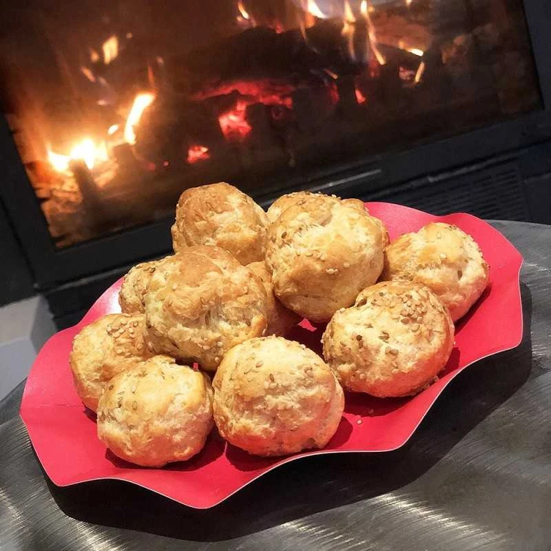 20 Assiettes Pétales 21 Cm Rouges 4 20 Assiettes Pétales 21 Cm Rouges – Image 2