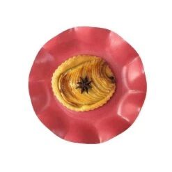 20 Assiettes Pétales 21 Cm Rouges 13 20 Assiettes Pétales 21 Cm Rouges -Vacances Vaisselle Magasin 20 assiettes petale 21cm rouges bio et compostables 1 5