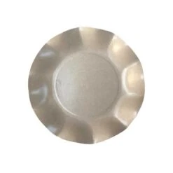 20 Assiettes Pétales 21 Cm Taupes