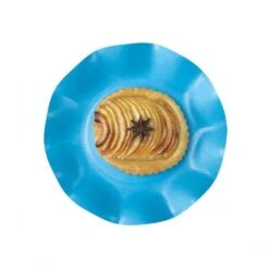 20 Assiettes Pétales 21 Cm Turquoises -Vacances Vaisselle Magasin 20 assiettes petale 21cm turquoise biodegradables et compostables 4