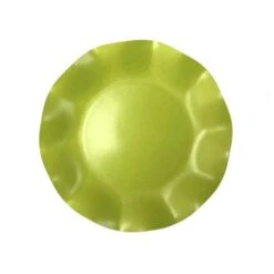 20 Assiettes Pétales 21 Cm Vertes