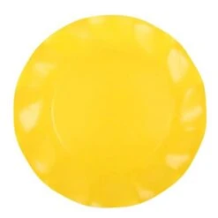 20 Assiettes Pétales 27 Cm Jaunes -Vacances Vaisselle Magasin 20 assiettes petale 27cm jaune biodegradables et compostables 5