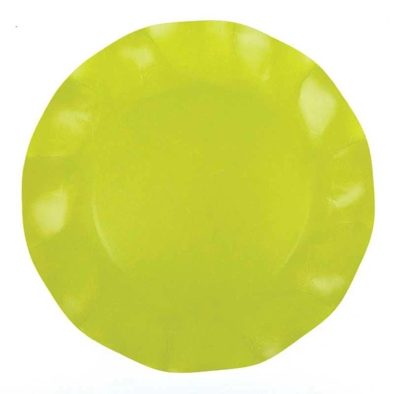 20 Assiettes Pétales 27 Cm Vertes 7 20 Assiettes Pétales 27 Cm Vertes – Image 5