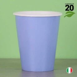 20 Gobelets Bleus 25 Cl