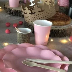 20 Gobelets Roses 25 Cl -Vacances Vaisselle Magasin 20 gobelets roses 25cl biodegradables et compostables 3