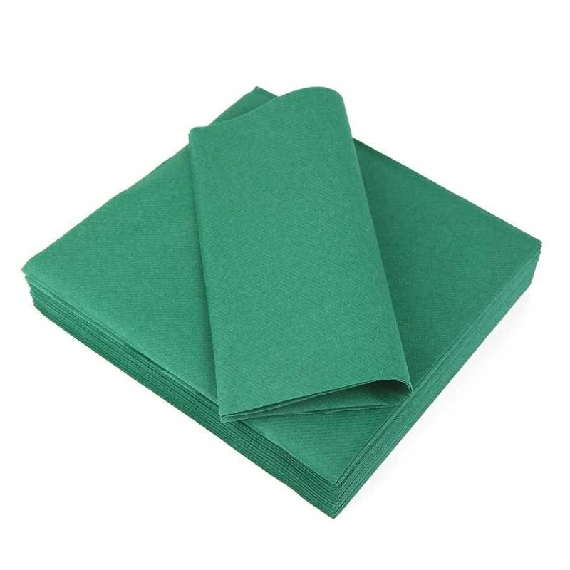 20 Serviettes Non-tissées Vert Foncé Premium 40 Cm Table'Colors 6 20 Serviettes Non-tissées Vert Foncé Premium 40 Cm Table'Colors – Image 4