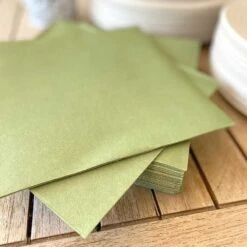 20 Serviettes Non-tissées Vert Olive Premium 40 Cm Table'Colors 10 20 Serviettes Non-tissées Vert Olive Premium 40 Cm Table'Colors -Vacances Vaisselle Magasin 20 serviettes non tissees vert olive premium 40 cm table colors 3