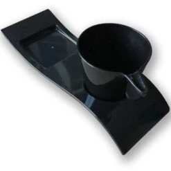 20 Tasses Et Sous-tasse Noires 6 20 Tasses Et Sous-tasse Noires -Vacances Vaisselle Magasin 20 tasses et sous tasse noires 1
