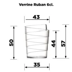 20 Verrines Ruban Design 6 Cl 17 20 Verrines Ruban Design 6 Cl -Vacances Vaisselle Magasin 20 verrines ruban design 6 cl recyclable reutilisable 7