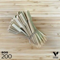 200 Pics Bambou Plat 15 Cm Verrines Apéritives -Vacances Vaisselle Magasin 200 pics bambou plat 15 cm verrines aperitives 4