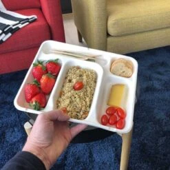 200 Plateaux Repas 5 Cases 9 200 Plateaux Repas 5 Cases -Vacances Vaisselle Magasin 200 plateaux repas 5 cases biodegradables compostables 3