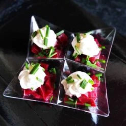 25 Coupelles Verrines 4 Compartiments Origami