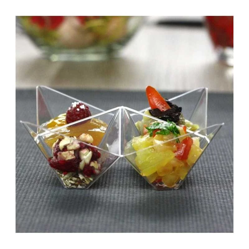 25 Coupelles Verrines 4 Compartiments Origami 7 25 Coupelles Verrines 4 Compartiments Origami – Image 5