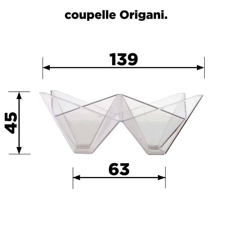 25 Coupelles Verrines 4 Compartiments Origami 12 25 Coupelles Verrines 4 Compartiments Origami – Image 10