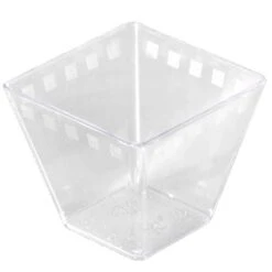25 Mini-verrines Carrées Transparentes 58 Ml -Vacances Vaisselle Magasin 25 mini verrines carrees transparentes 58 ml 1