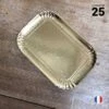25 Plateaux En Carton Dorés 19 X 28 Cm -Vacances Vaisselle Magasin 25 plateaux en carton dores 19 cm x 28 cm