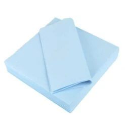 20 Serviettes Non-tissées Bleu Clair Premium 40 Cm Table'Colors -Vacances Vaisselle Magasin 25 serviettes non tisse luxe bleu clair 40 x 40cm 4