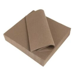 25 Serviettes Non-tissées Chocolat Premium 40 Cm Table'Colors -Vacances Vaisselle Magasin 25 serviettes non tisse luxe chocolat 40 x 40cm 5