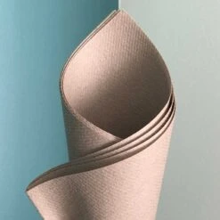 25 Serviettes Non-tissées Gris Beige Premium 40 Cm Table'Colors