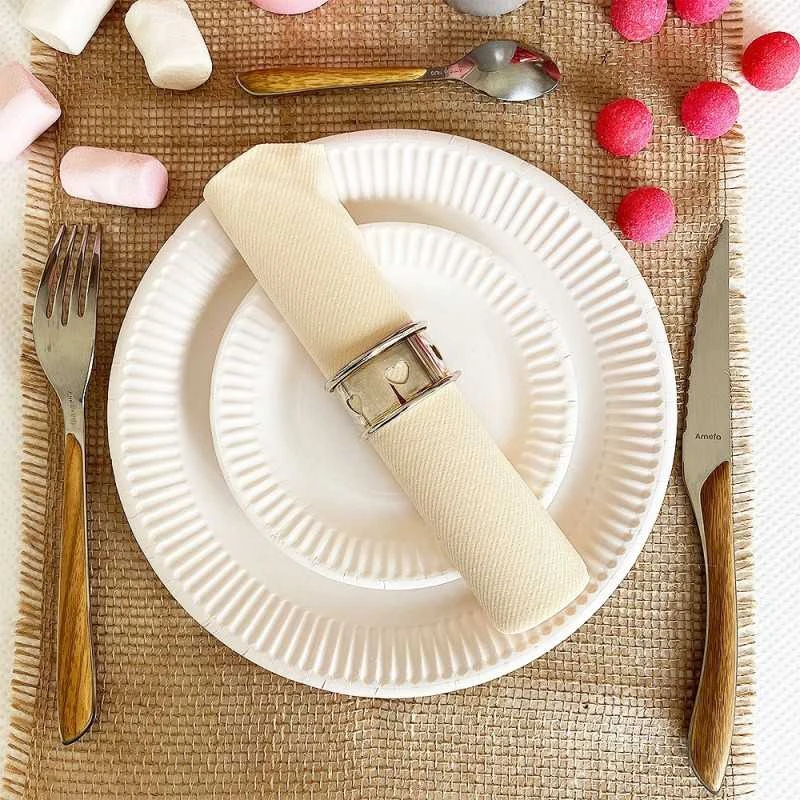 25 Serviettes Non-tissées Ivoire Premium 40 Cm Table'Colors 4 25 Serviettes Non-tissées Ivoire Premium 40 Cm Table'Colors – Image 2