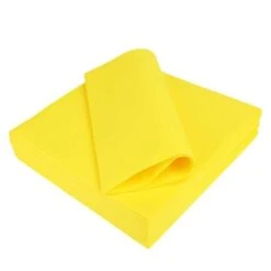 25 Serviettes Non-tissées Jaune Premium 40 Cm Table'Colors -Vacances Vaisselle Magasin 25 serviettes non tisse luxe jaune vif 40 x 40cm 4