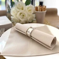 25 Serviettes Non-tissées Pebble Stone Premium 40 Cm Table'Colors 10 25 Serviettes Non-tissées Pebble Stone Premium 40 Cm Table'Colors -Vacances Vaisselle Magasin 25 serviettes non tisse luxe pebble stone 40x 40cm 3