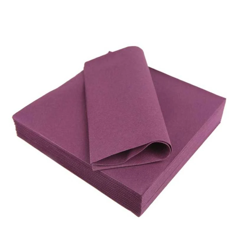25 Serviettes Non-tissées Prune Premium 40 Cm Table'Colors 7 25 Serviettes Non-tissées Prune Premium 40 Cm Table'Colors – Image 5