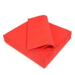 20 Serviettes Non-tissées Rouge Premium 40 Cm Table'Colors -Vacances Vaisselle Magasin 25 serviettes non tisse luxe rouge 40 x 40cm 4