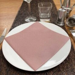 25 Serviettes Non-tissées Rose Gold Premium 40 Cm Table'Colors -Vacances Vaisselle Magasin 25 serviettes non tissee premium rose gold 40 x 40 cm table colors 4