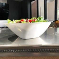 3 Saladiers Blancs 3 L -Vacances Vaisselle Magasin 3 saladiers blancs 3 litres lavables reutilisables 2